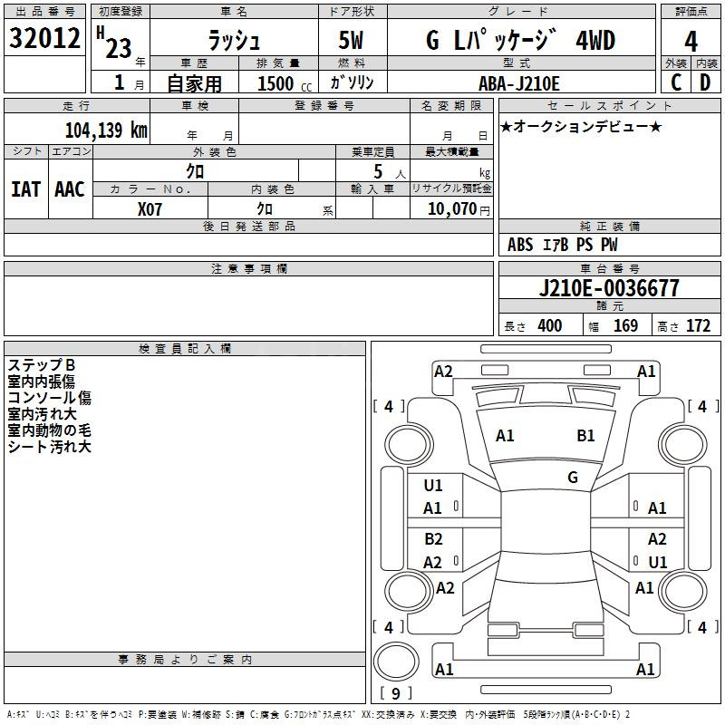 Аукционный лист