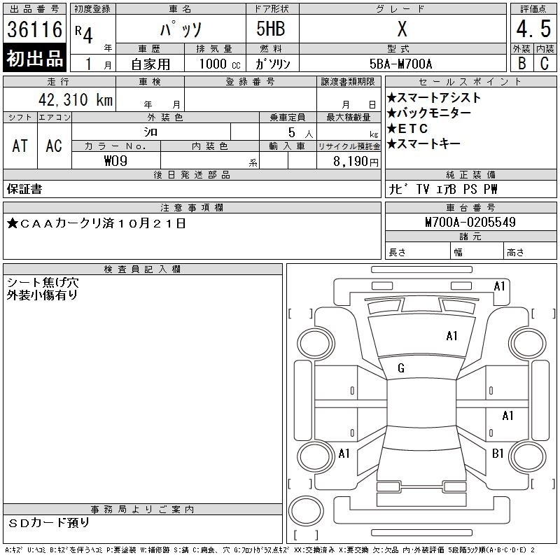 Аукционный лист