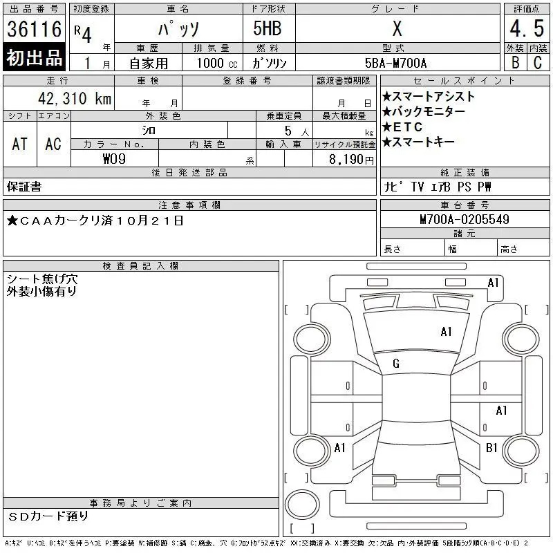 Аукционный лист