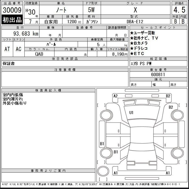 Аукционный лист