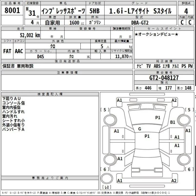 Аукционный лист