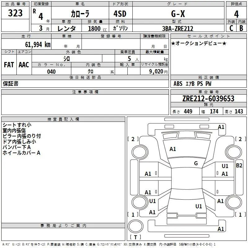 Аукционный лист