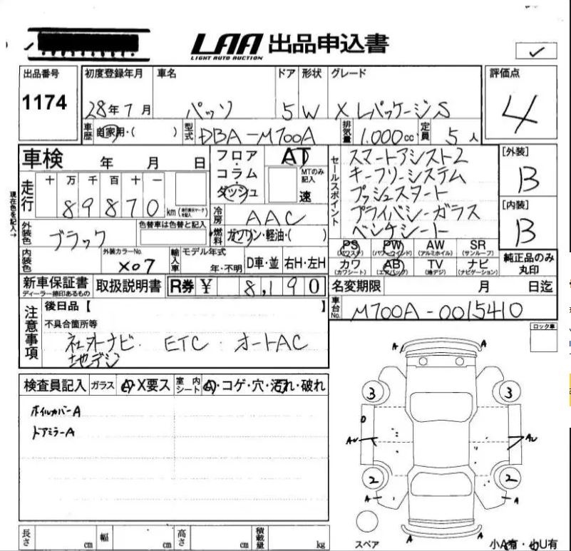 Аукционный лист