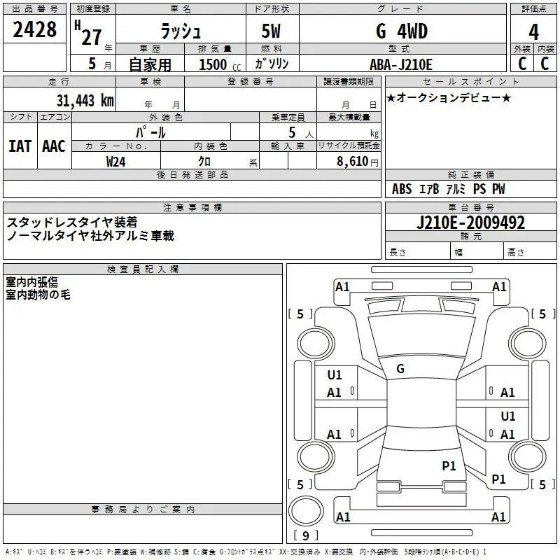 Аукционный лист